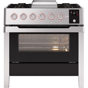 Ilve PM09FDS3/SS 90cm Panoramagic Dual Fuel Range Cooker With Frytop - STAINLESS STEEL