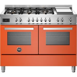 Bertazzoni PRO126G2EART 120cm Professional Dual Fuel Range Cooker - ORANGE