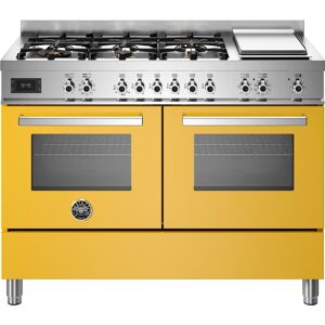 Bertazzoni PRO126G2EGIT 120cm Professional Dual Fuel Range Cooker - YELLOW