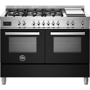 Bertazzoni PRO126G2ENET 120cm Professional Dual Fuel Range Cooker - BLACK