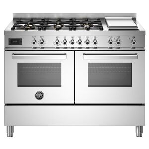 Bertazzoni PRO126G2EXT 120cm Professional Dual Fuel Range Cooker - STAINLESS STEEL