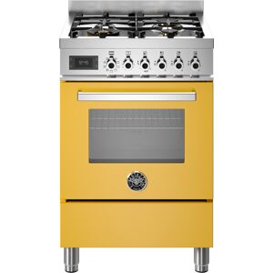 Bertazzoni PRO64L1EGIT 60cm Professional Dual Fuel Cooker - YELLOW