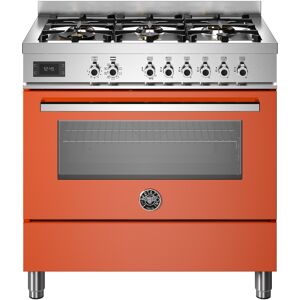 Bertazzoni PRO96L1EART 90cm Professional Dual Fuel Range Cooker - ORANGE