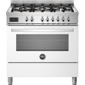 Bertazzoni PRO96L1EBIT 90cm Professional Dual Fuel Range Cooker - WHITE