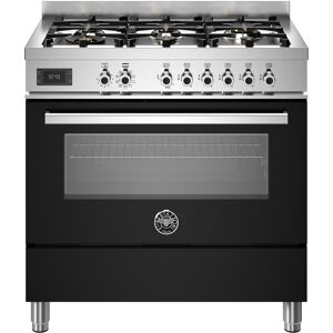 Bertazzoni PRO96L1ENET 90cm Professional Dual Fuel Range Cooker - BLACK