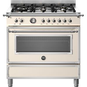 Bertazzoni HER96L1EAVT 90cm Heritage Dual Fuel Range Cooker - IVORY