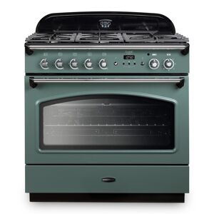 Rangemaster CLAS90FXDFFMG/C Classic FX 90cm Dual Fuel Range Cooker 12825 - MINERAL GREEN