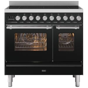 Ilve PDI096WE3MG 90cm Roma Induction Twin Oven Range Cooker - GRAPHITE