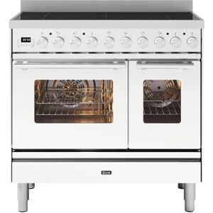 Ilve PDI096WE3WH 90cm Roma Induction Twin Oven Range Cooker - WHITE