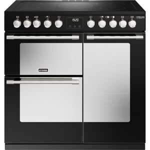 Stoves ST DX STER D900EI RTY BK 11462 Sterling Deluxe 90cm Induction Range Cooker - BLACK