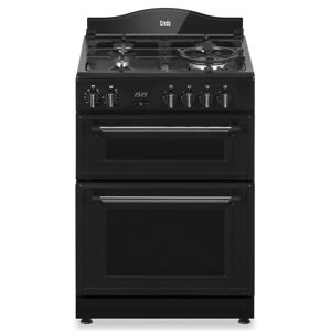 Creda C60DFMRA/Z 60cm Freestanding Traditional Dual Fuel Cooker With Gold Markings - ANTHRACITE