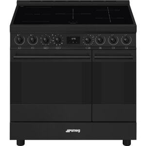 Smeg C92IPN2 90cm Classic Pyrolytic Induction Range Cooker - MATTE BLACK