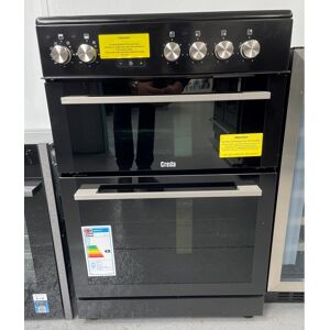 Creda C60CDOBL - EX DISPLAY 60cm Freestanding Contemporary Ceramic Cooker - BLACK