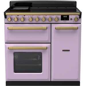 Rangemaster ESDL90EIPHTH/AB1 Estel Deluxe 90cm Induction Range Cooker With Antique Brass Trim 18230 - HEATHER Rangemaster ESDL90EIPHTH/AB1 Estel Deluxe 90cm Induction Range Cooker With Antique Brass Trim 18230 - HEATHER