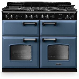 Rangemaster CLDLB110DFPSTB/CM1 Classic Deluxe BC 110cm Dual Fuel Range Cooker Chrome Trim 14878 - STONE BLUE Rangemaster CLDLB110DFPSTB/CM1 Classic Deluxe BC 110cm Dual Fuel Range Cooker Chrome Trim 14878 - STONE BLUE