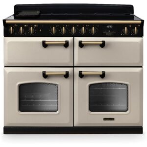 Rangemaster CLDLB110EIPPCR/AB1 Classic Deluxe BC 110cm Induction Range Cooker Antique Brass Trim 18388 - PALE CREAM Rangemaster CLDLB110EIPPCR/AB1 Classic Deluxe BC 110cm Induction Range Cooker Antique Brass Trim 18388 - PALE CREAM