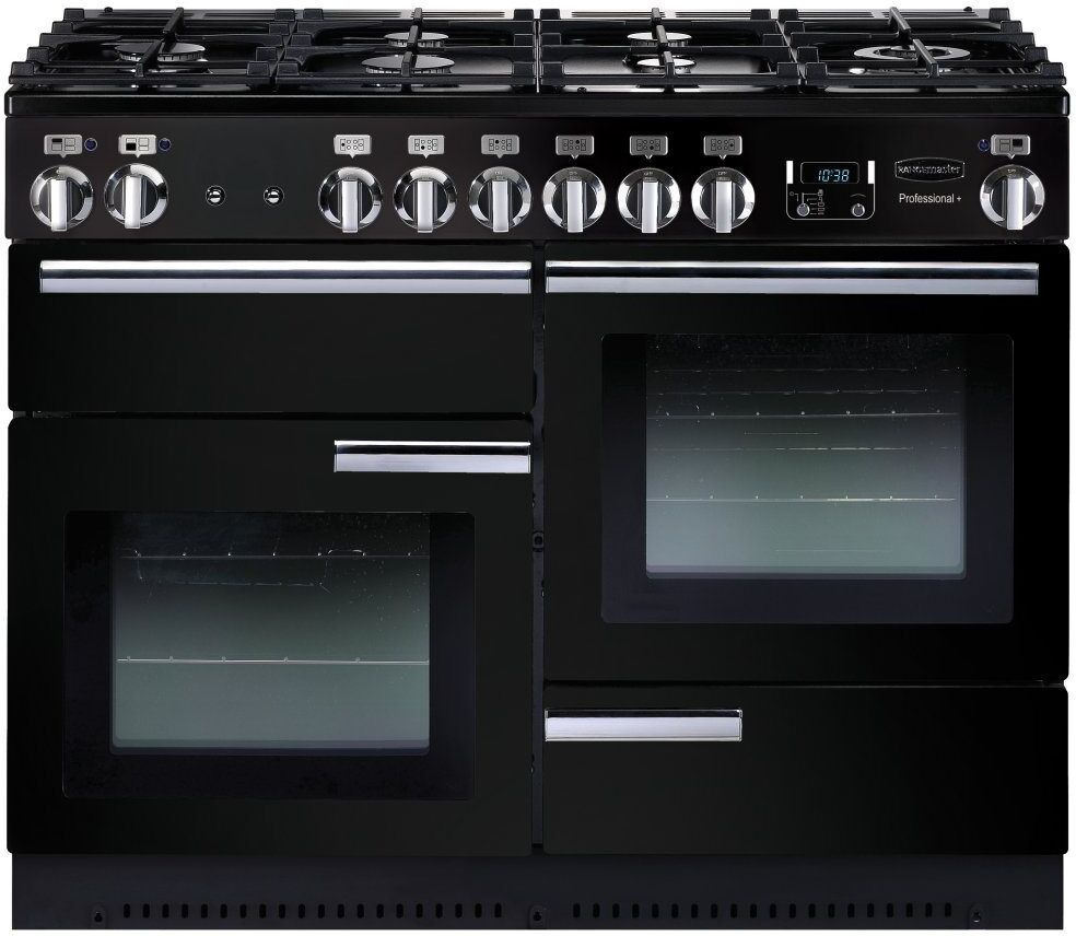 Rangemaster PROP110DFFGB/C Professional Plus 110cm Dual Fuel Range Cooker 91680 - BLACK