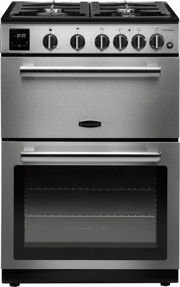 Rangemaster PROPL60NGFSS/C Professional Plus 60cm Freestanding Gas Cooker - STAINLESS STEEL