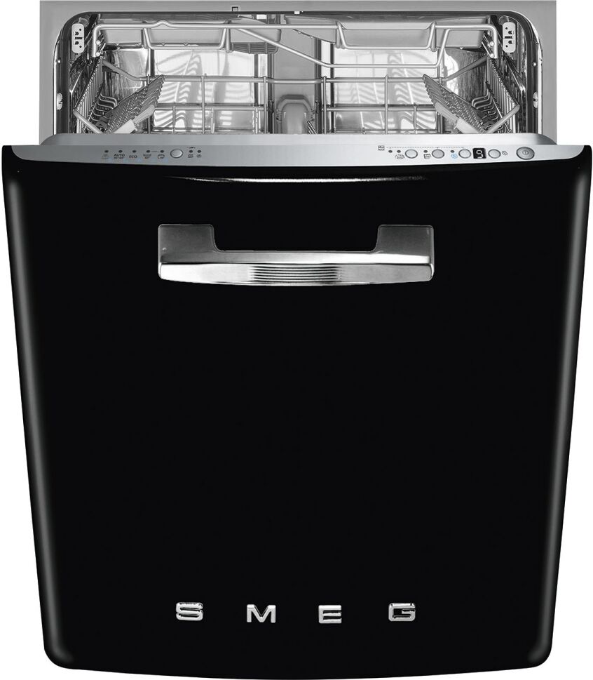 Smeg DIFABBL Integrated Retro Style Dishwasher - BLACK