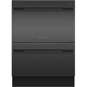 Fisher & Paykel Fisher Paykel DD60DDFHB9 Series 9 Designer Series Flat Double Dishdrawer With Sanitise - BLACK STEEL