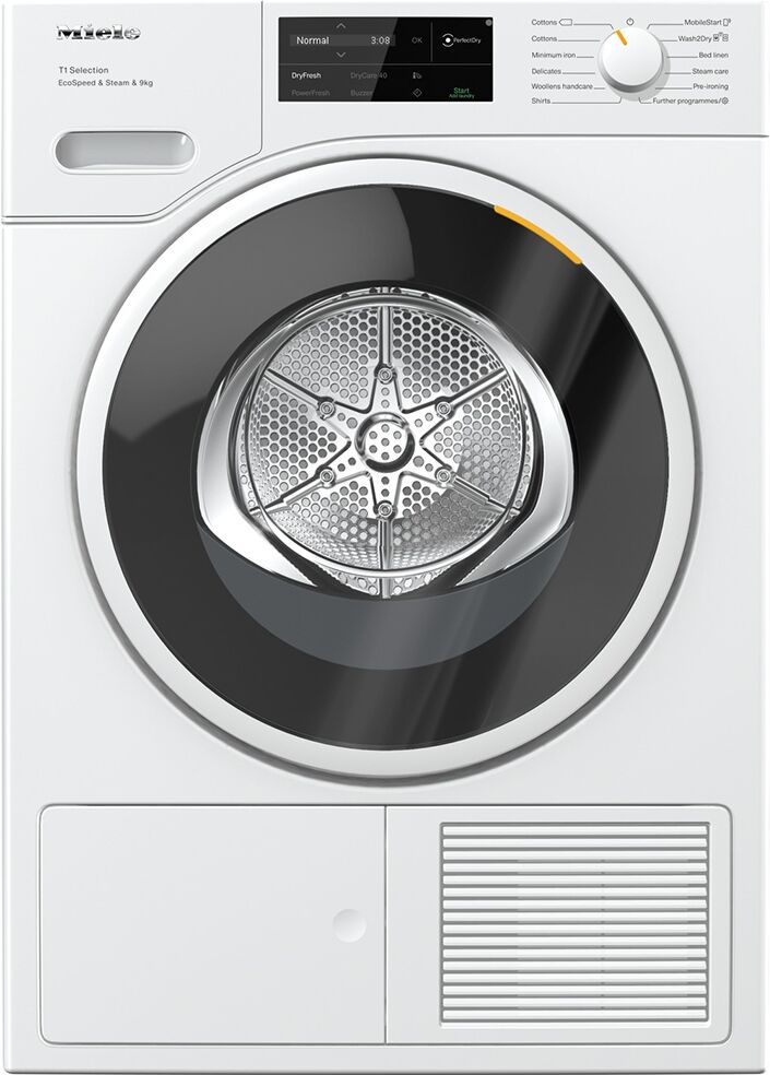 Miele TSL783WP 9kg Heat Pump Condenser Tumble Dryer - WHITE