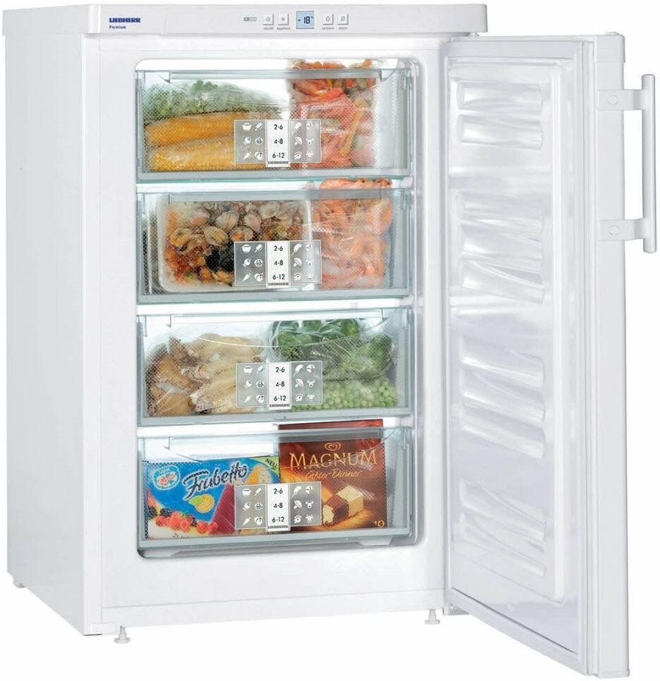 Liebherr GP1376 55cm Freestanding Undercounter Freezer - WHITE