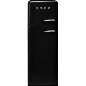 Smeg FAB30LBL5UK 60cm Retro Fridge Freezer Left Hand Hinge - BLACK