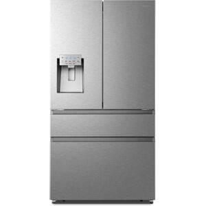 Hisense RF728N4SASE French Style Fridge Freezer With Ice & Water Non Plumbed - STAINLESS STEEL