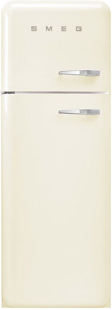 Smeg FAB30LCR5UK 60cm Retro Fridge Freezer Left Hand Hinge - CREAM