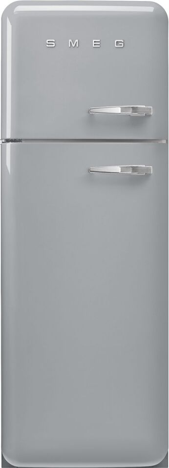 Smeg FAB30LSV5 60cm Retro Fridge Freezer Left Hand Hinge - SILVER