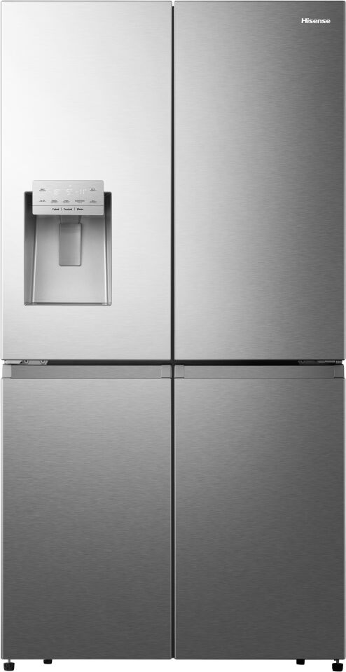 Hisense RQ760N4SASE Four Door Fridge Freezer With Ice & Water Non Plumbed - SILVER