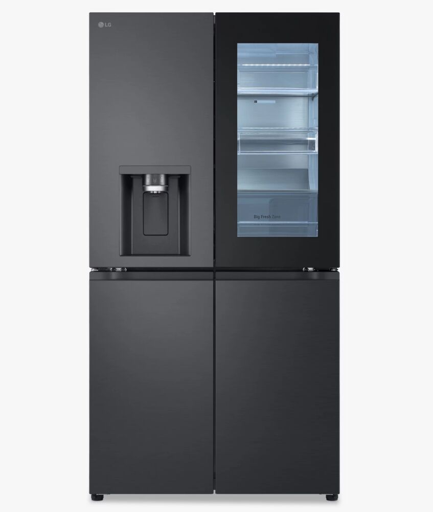 LG GMG960EVJE Instaview French Style Fridge Freezer - BLACK STEEL