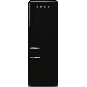 Smeg FAB38RBL5 70cm Retro Frost Free Fridge Freezer Right Hand Hinge - BLACK