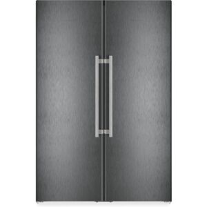 Liebherr XRFBS5295 121cm Peak Side By Side Biofresh Fridge Freezer With Icemaker & Water Dispenser - BLACK STEEL