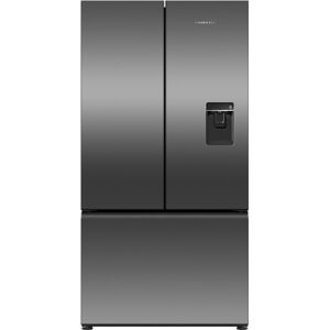 Fisher & Paykel Fisher Paykel RF540ANUB6 Series 7 Handleless French Style Fridge Freezer With Ice & Water - BLACK STEEL