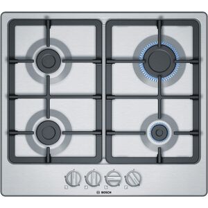 Bosch PGP6B5B90 Series 4 58cm 4 Burner Gas Hob - STAINLESS STEEL