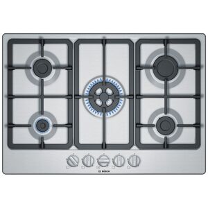 Bosch PGQ7B5B90 Series 4 75cm 5 Burner Gas Hob - STAINLESS STEEL