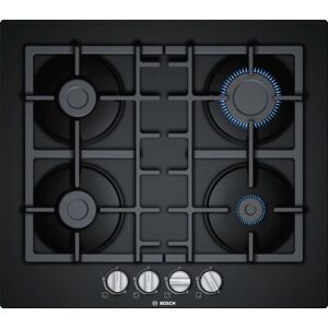 Bosch PNP6B6B90 Series 4 60cm Frameless Gas On Glass Hob - BLACK