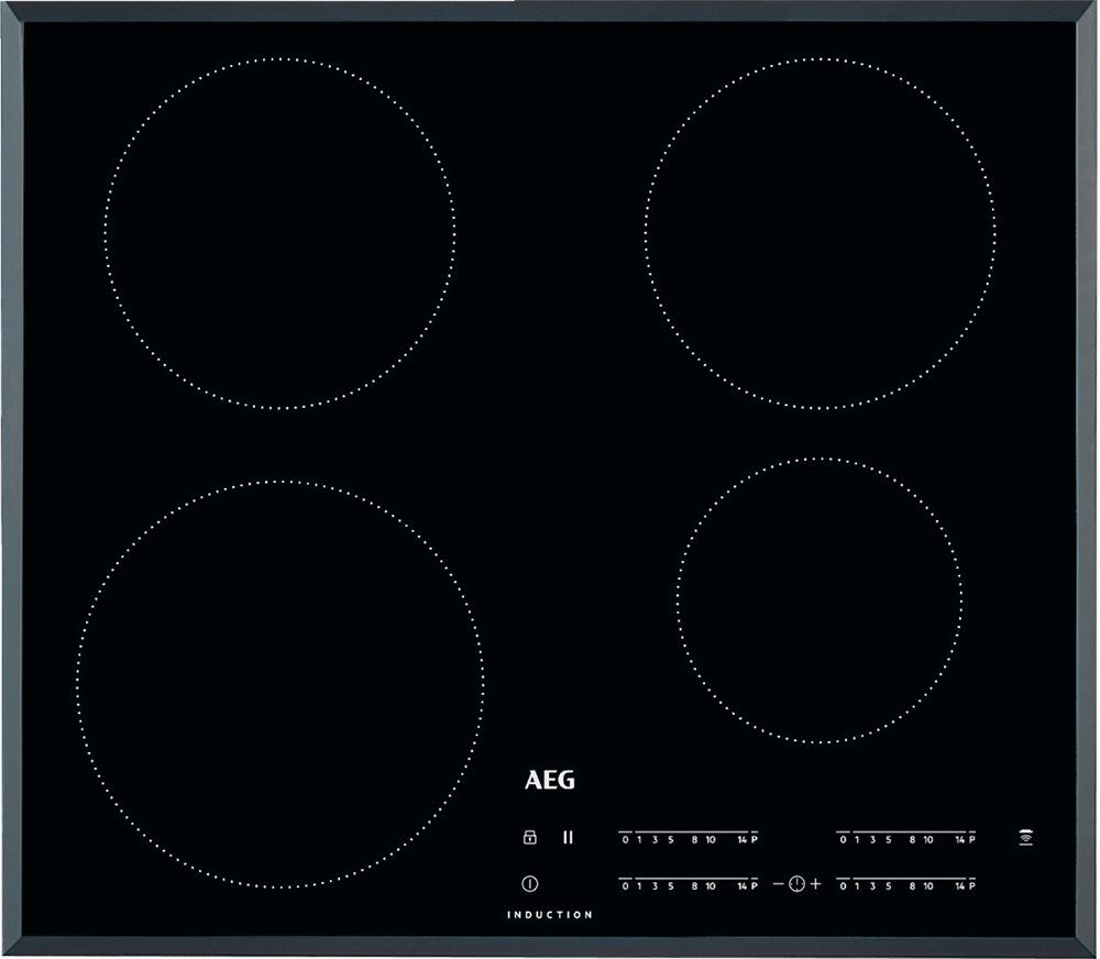 AEG IKB64401FB 60cm 4 Zone Hob2Hood Bevelled Edge Induction Hob - BLACK