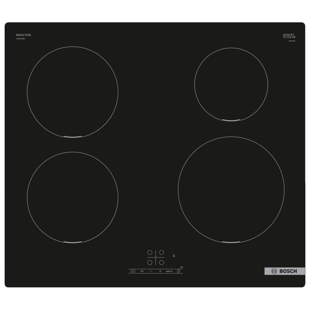 Bosch PUE611BB5B Series 4 60cm Frameless Induction Hob 13A - BLACK