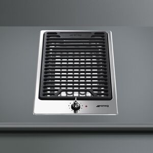 Smeg PGF30B Classic Ultra Low Profile Modular Barbecue Hob - STAINLESS STEEL