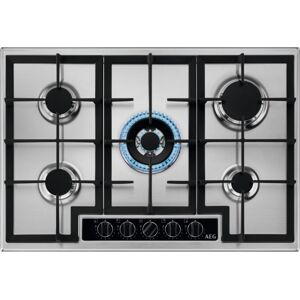 AEG HGB75420YM 75cm 5 Burner Gas Hob - STAINLESS STEEL