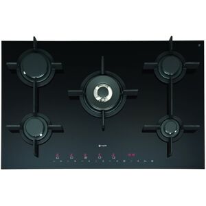 Caple C981G 79cm 5 Burner Gas On Glass Hob - BLACK