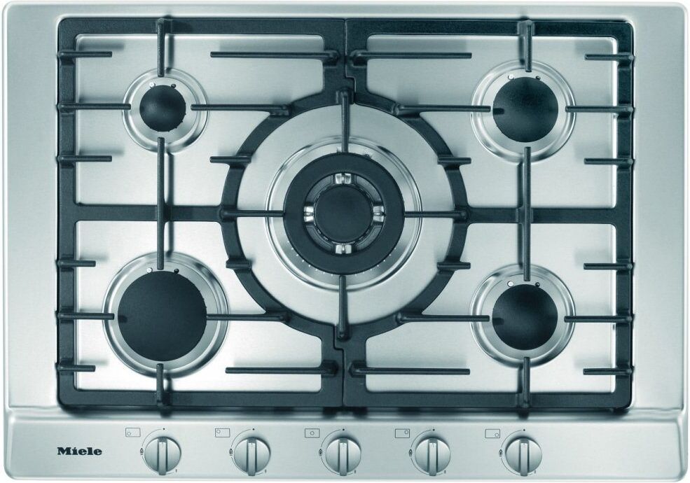 Miele KM2032SS 75cm Five Burner Gas Hob - STAINLESS STEEL