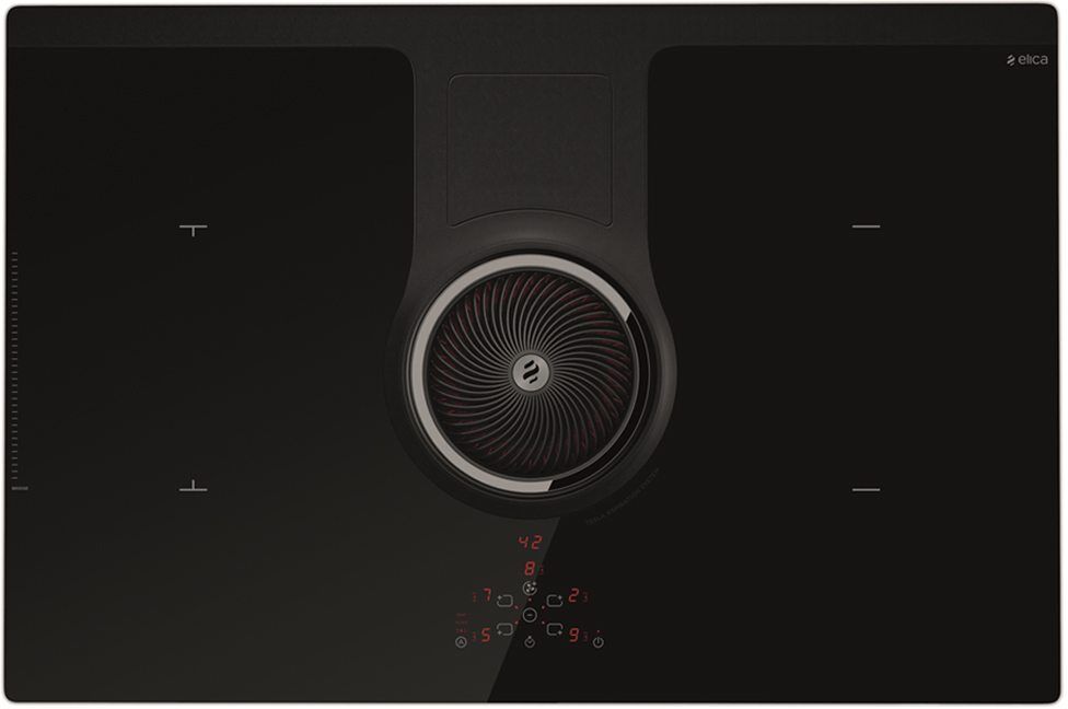Elica NT-ONE-RC 83cm Nikolatesla Recirculation Air Venting Induction Hob - BLACK