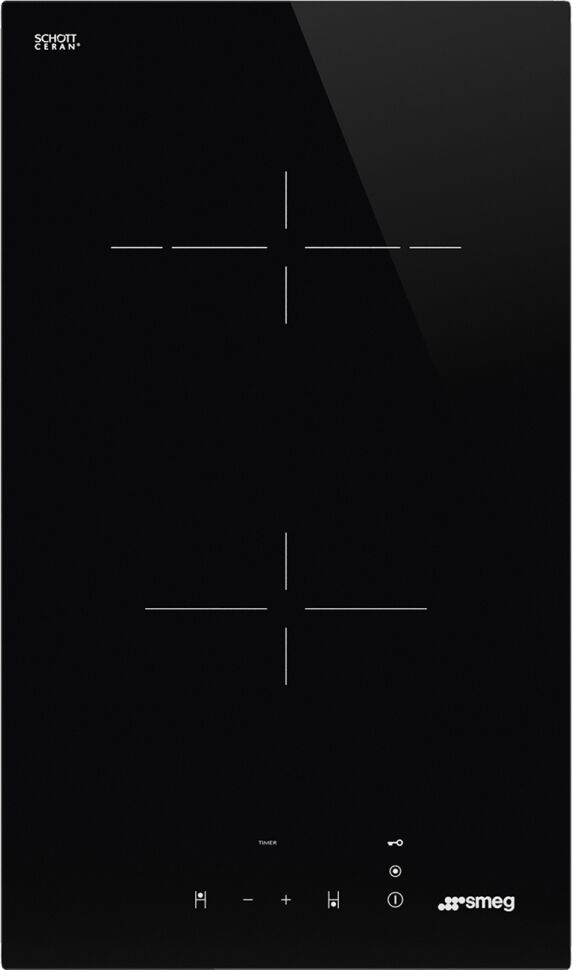 Smeg SE232TD1 30cm Domino Frameless Ceramic - BLACK