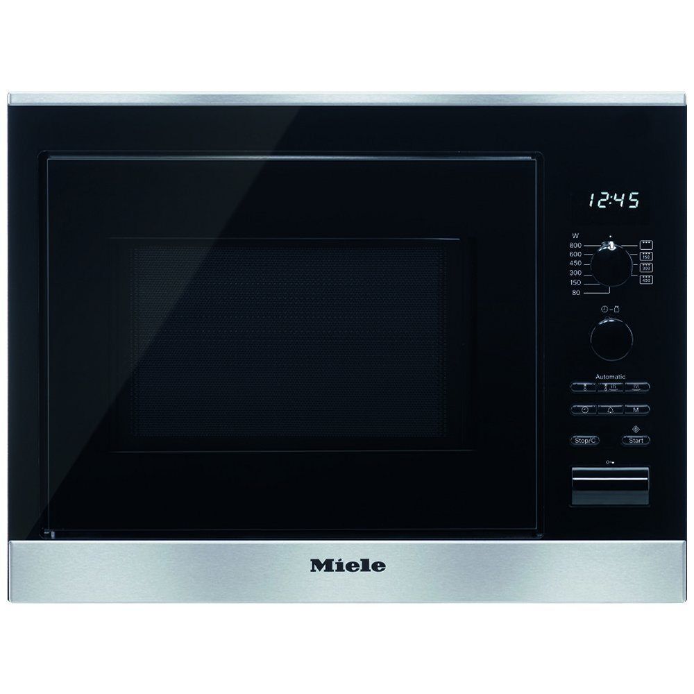 Miele M6022SCCLST 50cm Built In Microwave & Grill For Wall Unit - STAINLESS STEEL
