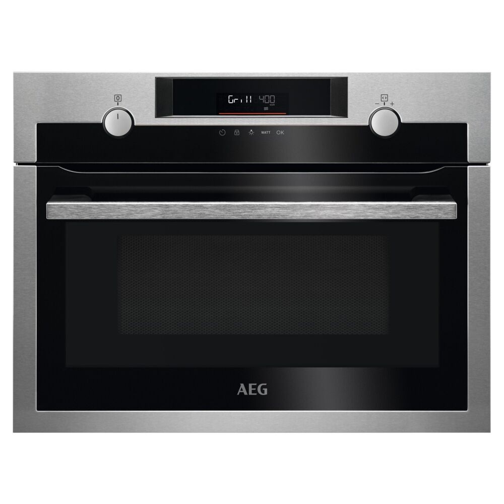 AEG KME525860M Built In Microwave & Grill For Tall Housing - STAINLESS STEEL