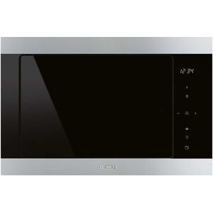 Smeg FMI325X Classic Built In Microwave & Grill For Tall Housing - STAINLESS STEEL