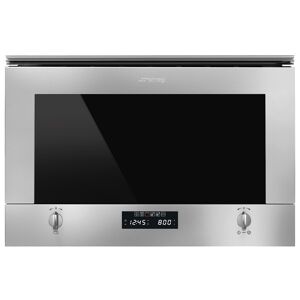Smeg MP422X1 Built In Cucina Microwave And Grill For Wall Unit - STAINLESS STEEL